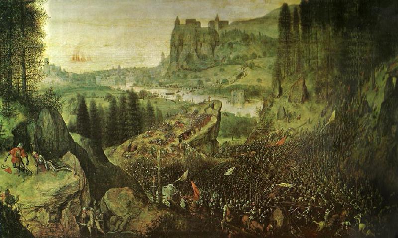 Pieter Bruegel sauls sjalvmord Spain oil painting art